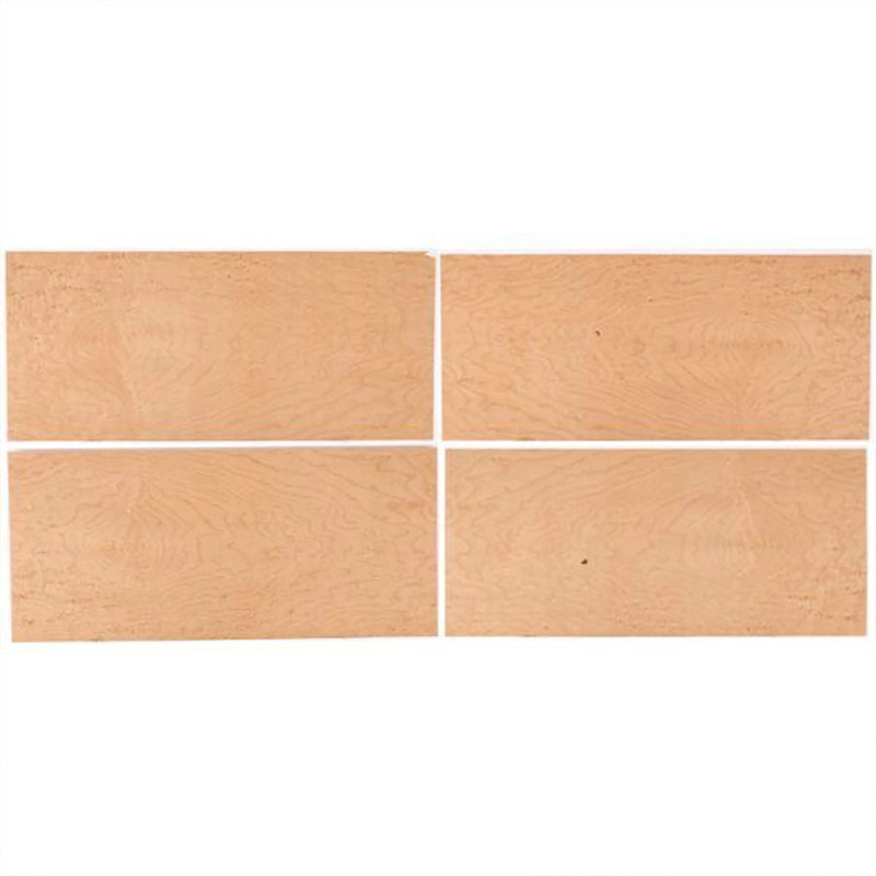 Wood Veneer Pack - Sequence Matched - 8" x 18" - 4 Piece - Species:Maple Birds Eye